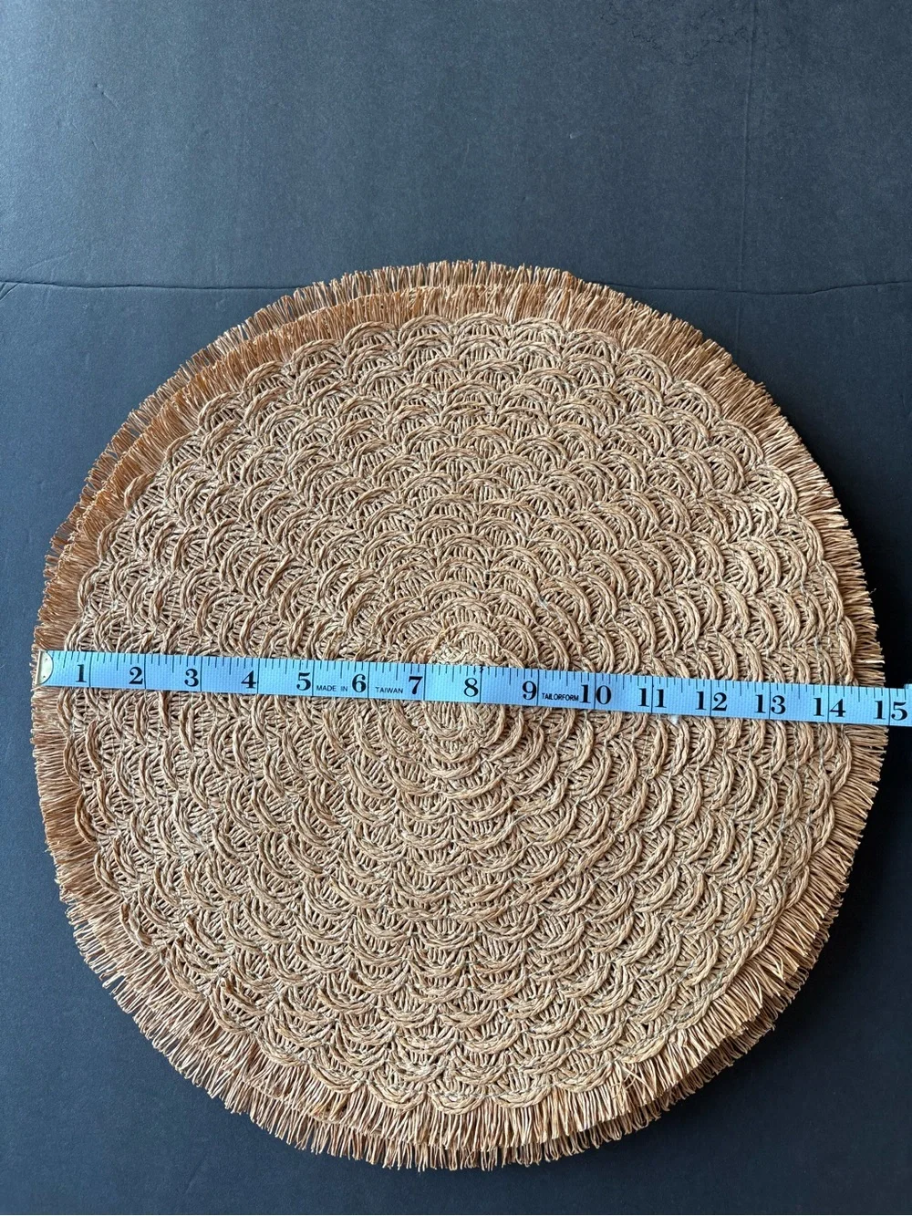 World Market Five Natural Woven Boho Placemats- Earthy Aesthetic